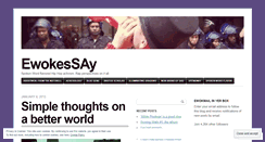 Desktop Screenshot of ewokessay.com